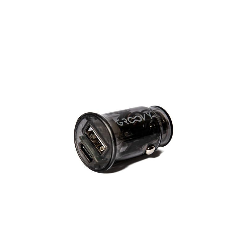 Caricatore auto USB + USB-C