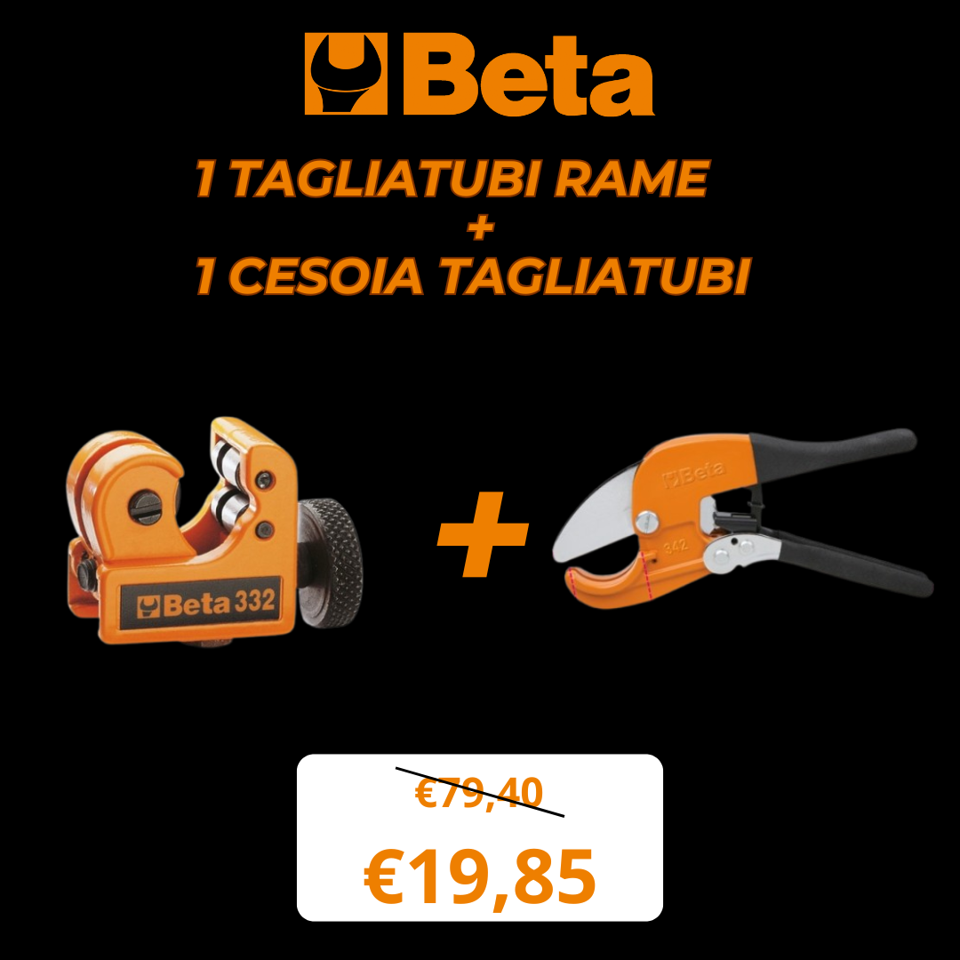 Beta Worker, 1 Tagliatubi Rame art.332 +1 Cesoia Tagliatubi art.342