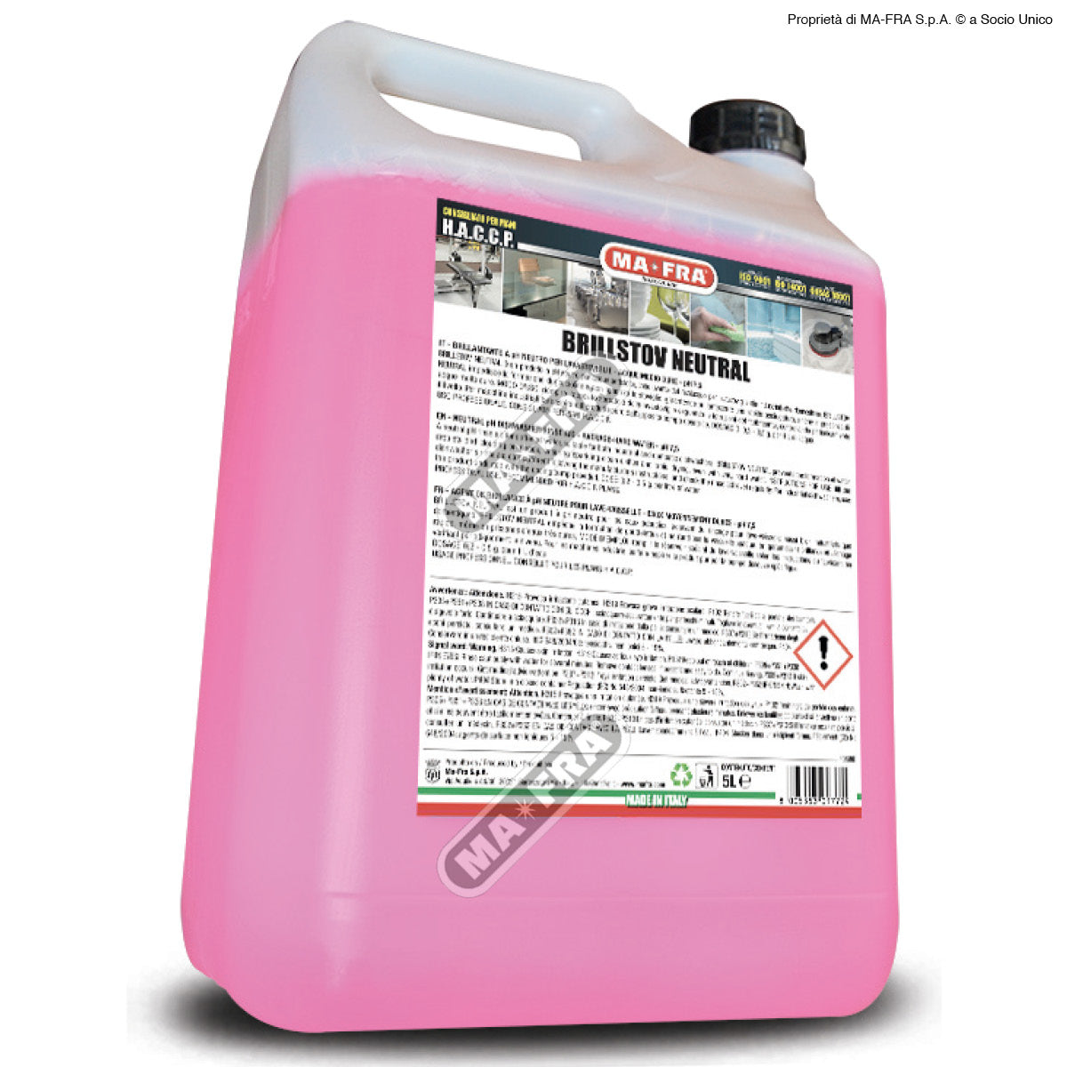 HORECA Brillstov Neutral BRILLANTANTE A pH NEUTRO PER LAVASTOVIGLIE ACQUE MEDIO-DURE 5L
