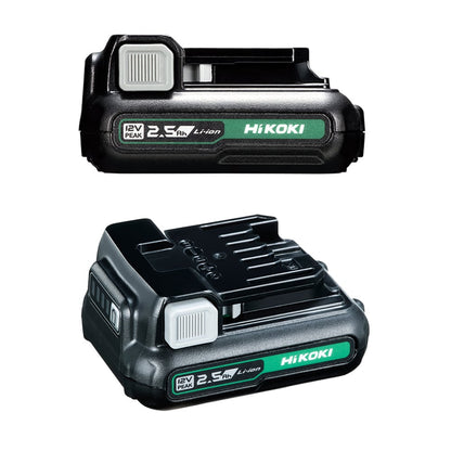 Kit promo combo HIKOKI KC12HKDA2 trapano con percussione DV12DA + avvitatore impulsi WH12DA + 2 batterie 12V 2,5Ah