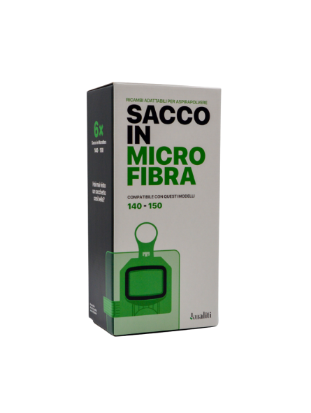 Sacchetti in microfibra compatibili a modelli VK 140-150 (Cf 6 pezzi)