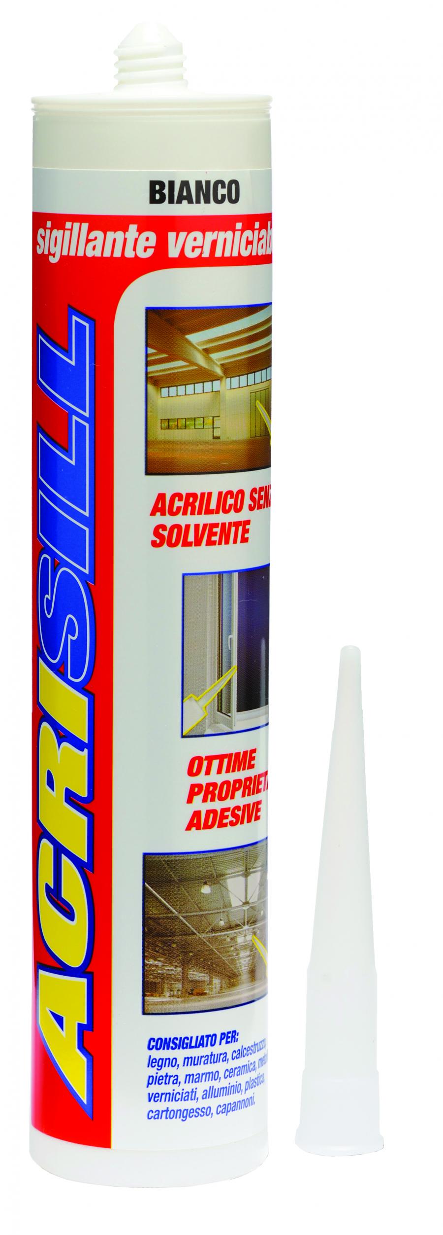 ACRISILL Sigillante acrilico verniciabile ML.310 - Store F.lli Adornetto srl