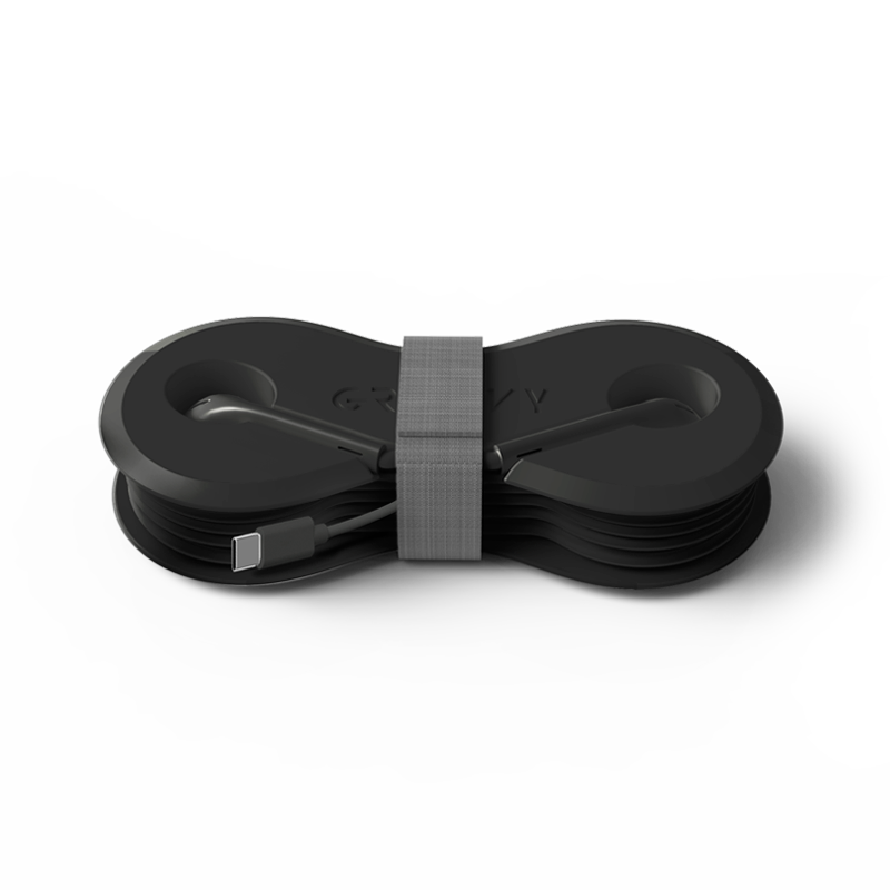 Auricolari + avvolgi cuffie Type-C