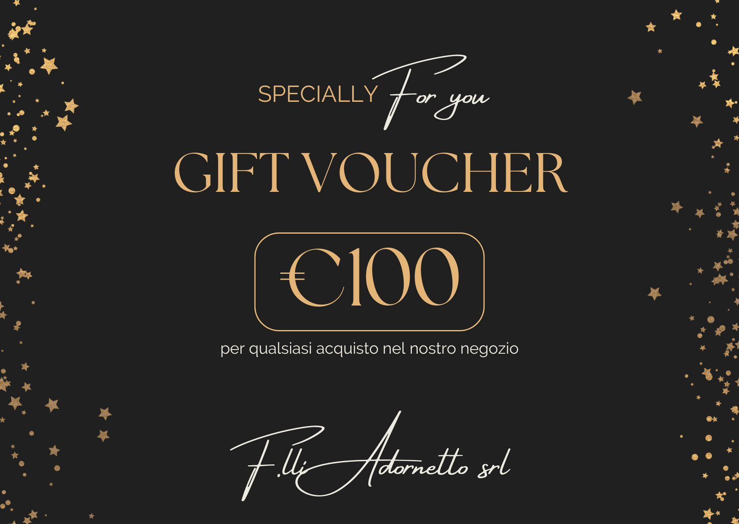 Buono Regalo F.lli Adornetto srl