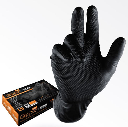 Guanti in Nitrile Grippaz Nero PZ.50 - Store F.lli Adornetto srl