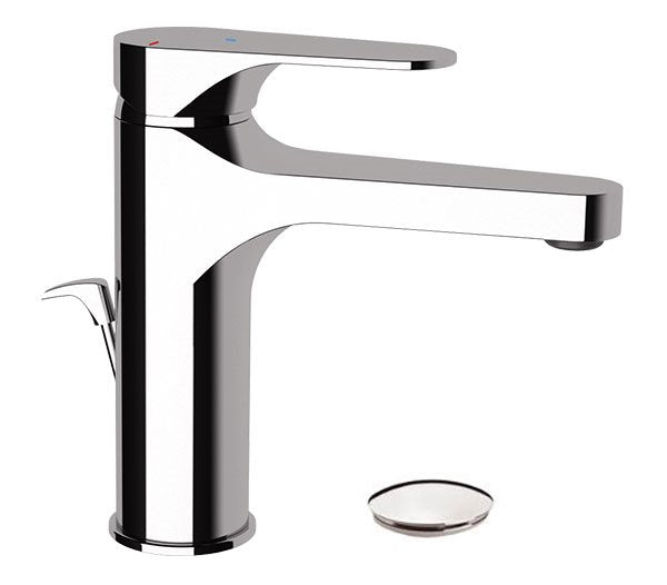 Miscelatore monocomando per lavabo, con scarico, serie Class Line Eco - Store F.lli Adornetto srl