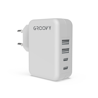 Caricatore 2 USB + 2 USB-C