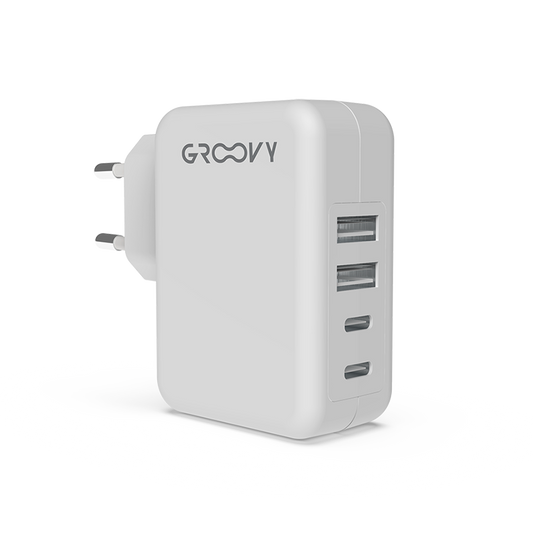 Caricatore 2 USB + 2 USB-C