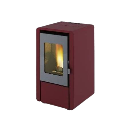 STUFA PELLET 5,8 KW KING 60 BIANCO - BORDEAUX - Store F.lli Adornetto srl